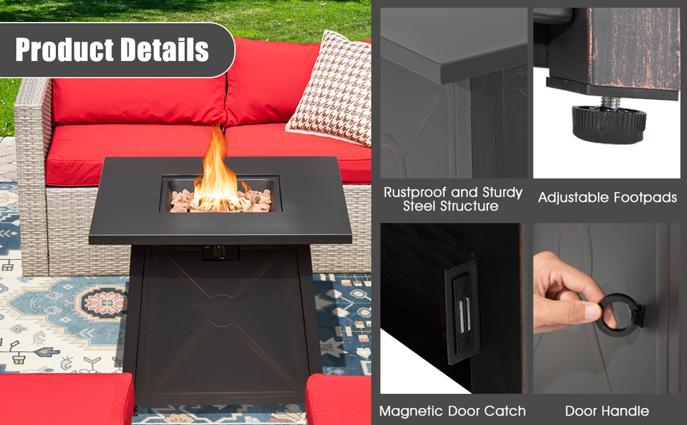 Propane Gas Fire Table