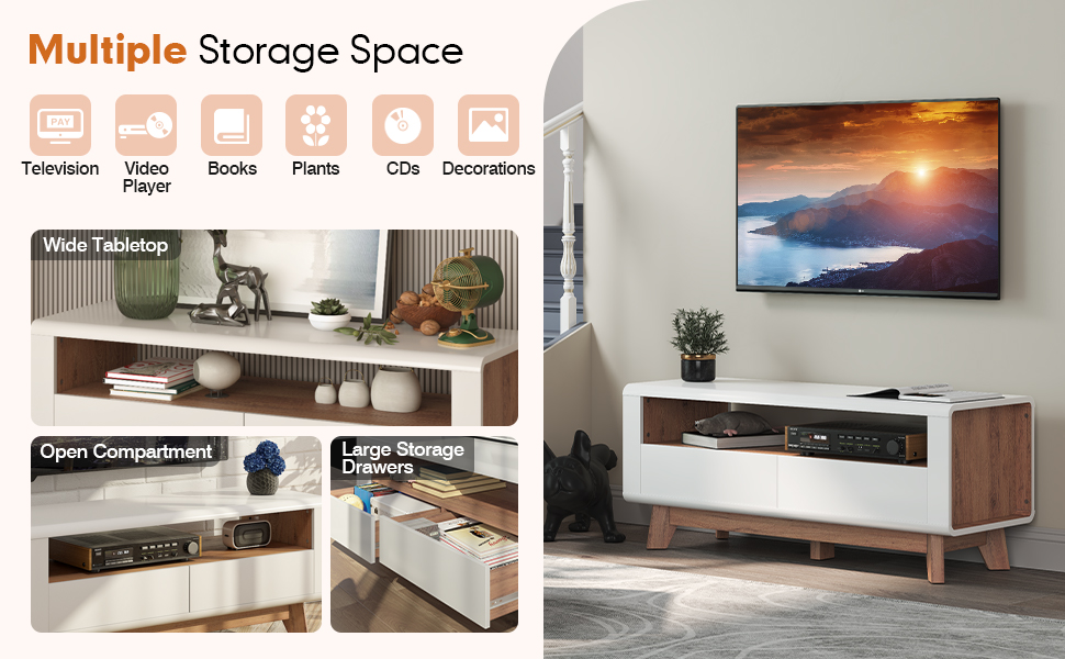 Wood Entertainment Center for TVs up to 50 Inch