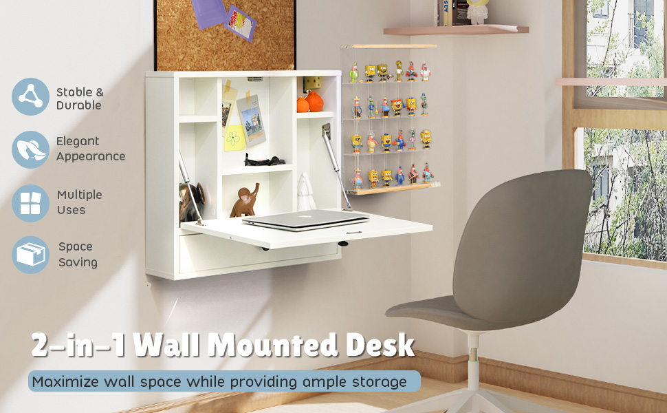 wall mounted desk