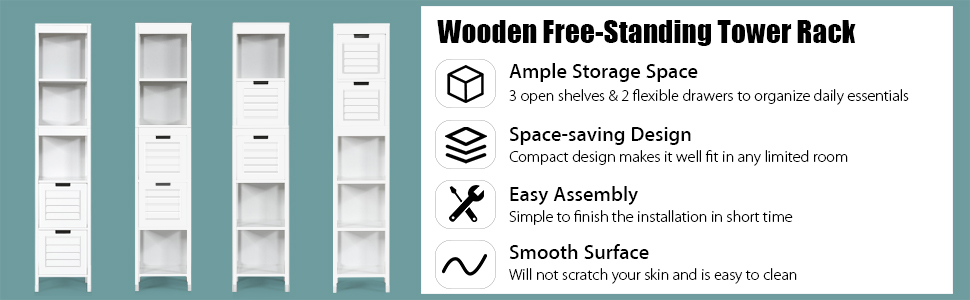 tall bathroom storage cabinet