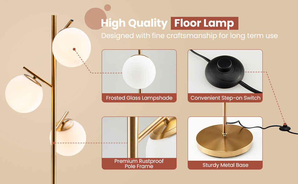 Tall Standing Light for Living Room