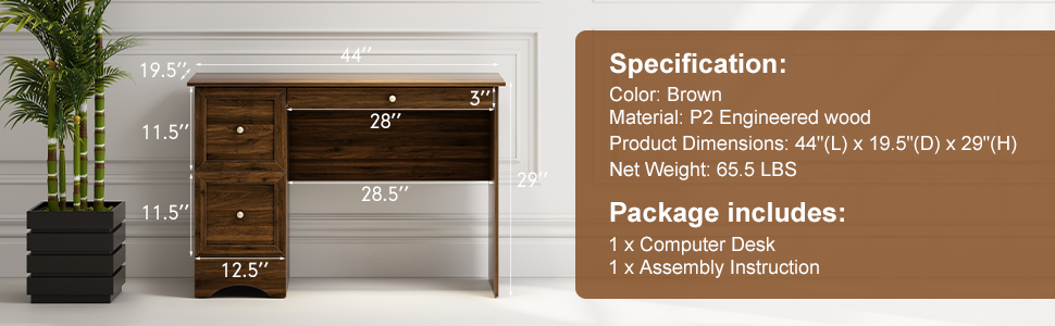 desk with storage