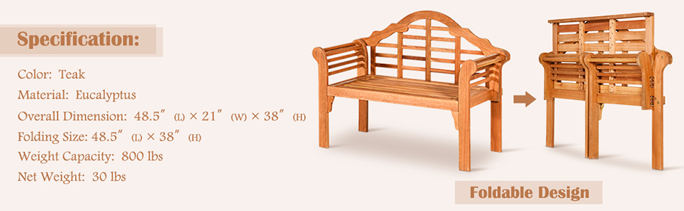 outdoor bench for heavy people