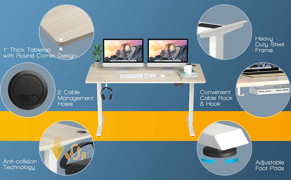 standing desk height adjustable