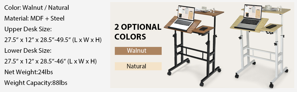 rolling desk