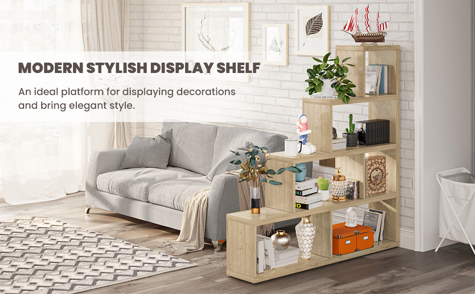 10 Shelves Bookshelf