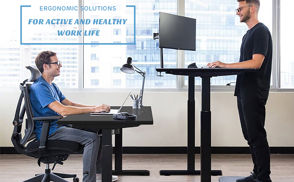 electric standing desk frame