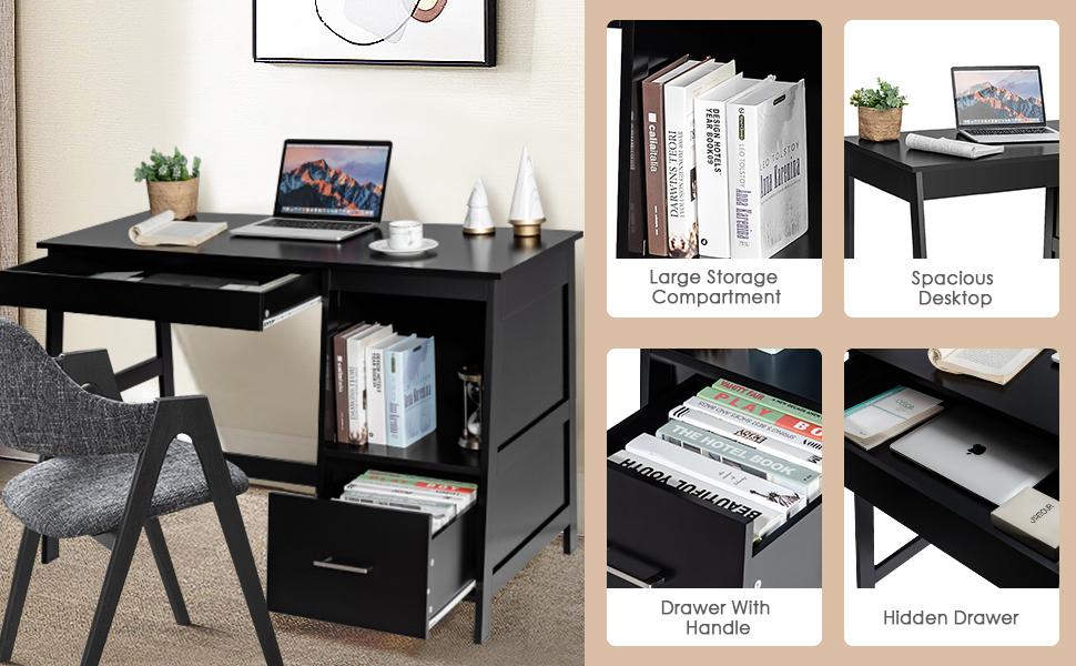 desk with storage