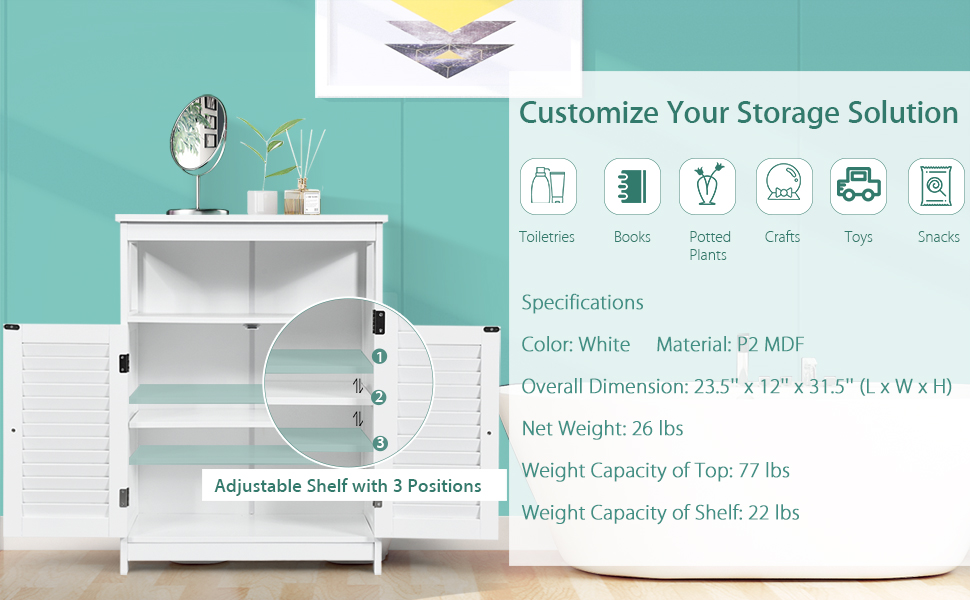 Bathroom Floor Cabinet