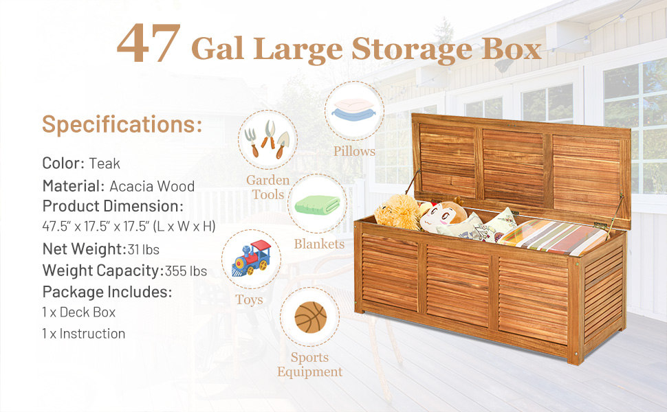 47 gal large storage box