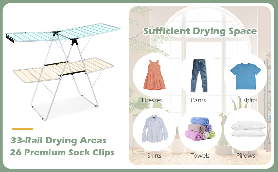 2-Level Folding Drying Rack