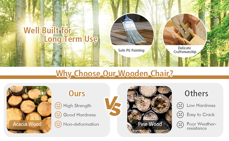 Acacia Wood Outdoor Armchairs