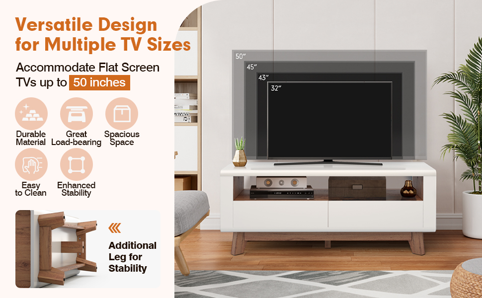 Wood Entertainment Center for TVs up to 50 Inch