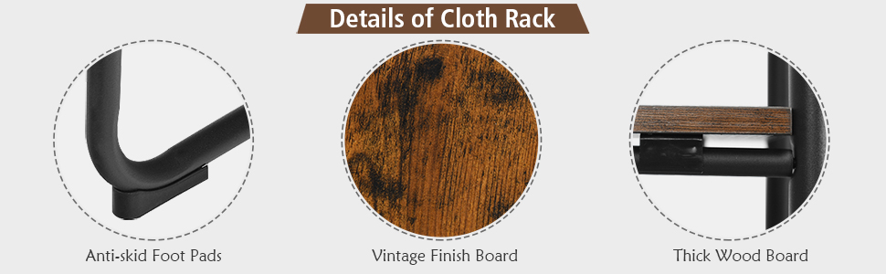Clothing Rack for Bedroom Entryway