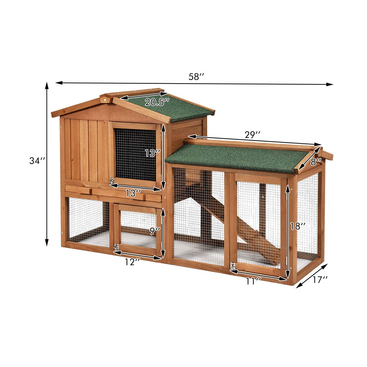 Rabbit Hutch Indoor and Outdoor -