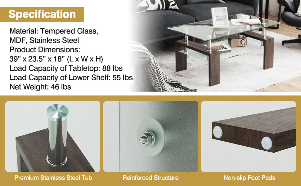 Modern Center coffee Table