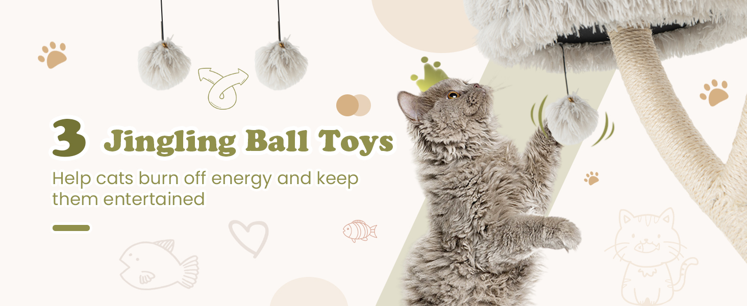 Tall Cat Tree for Indoor Cats