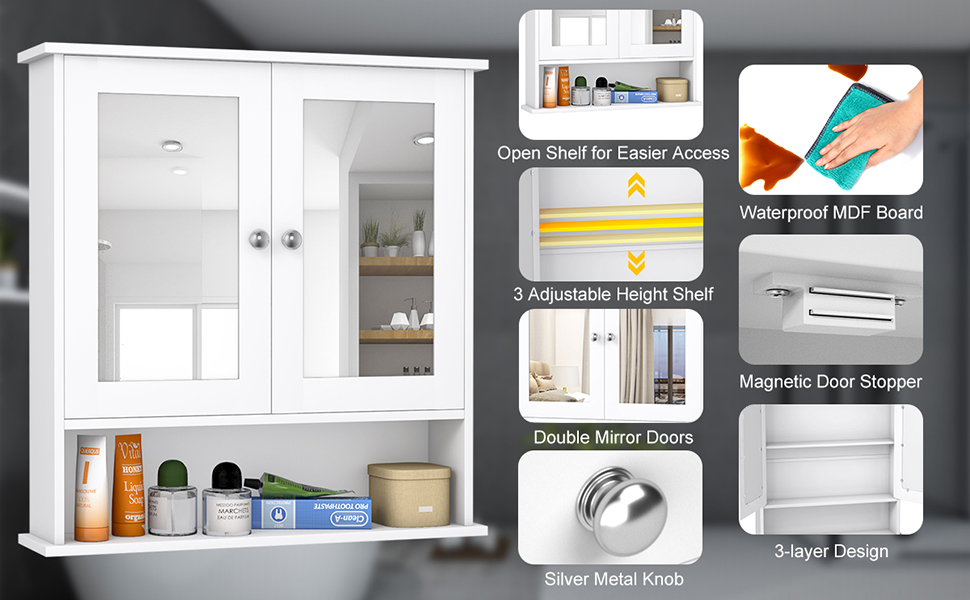 Bathroom Cabinet Wall Mounted