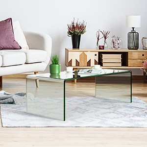 glass coffee table