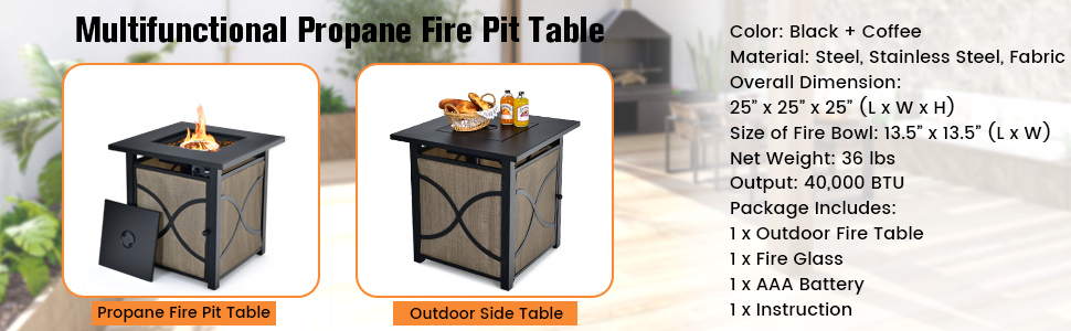 Fire Pit Table