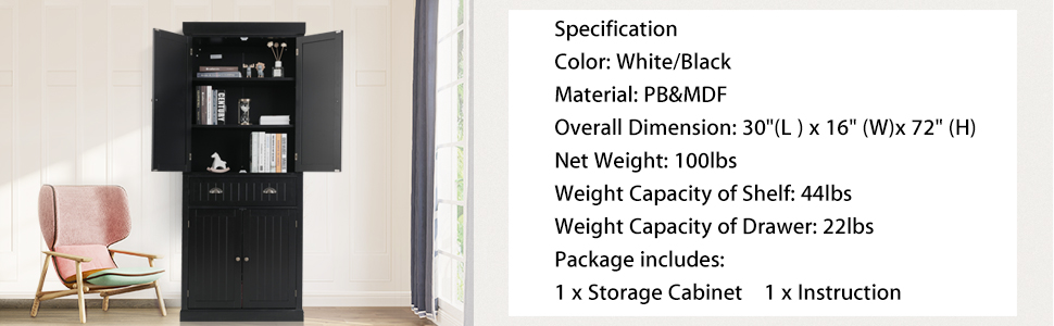 Kitchen Pantry Cupboard Cabinet
