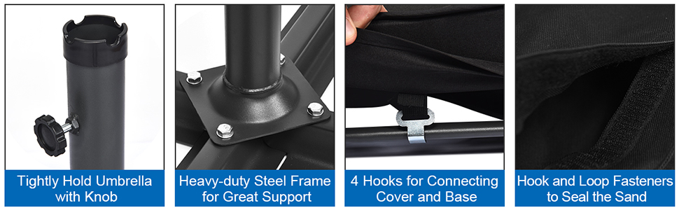 umbrella weight base till 220 lbs