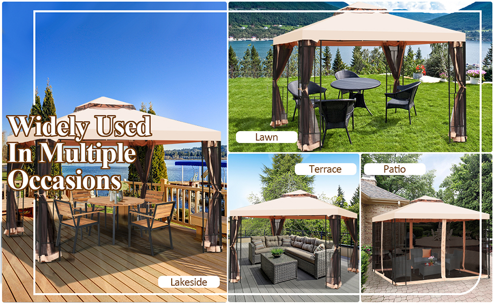 patio steel gazebo