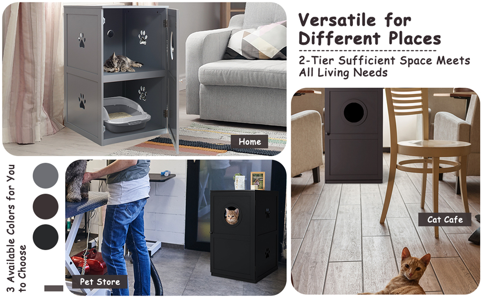 Cat Litter Box Furniture Hidden for Large Cat