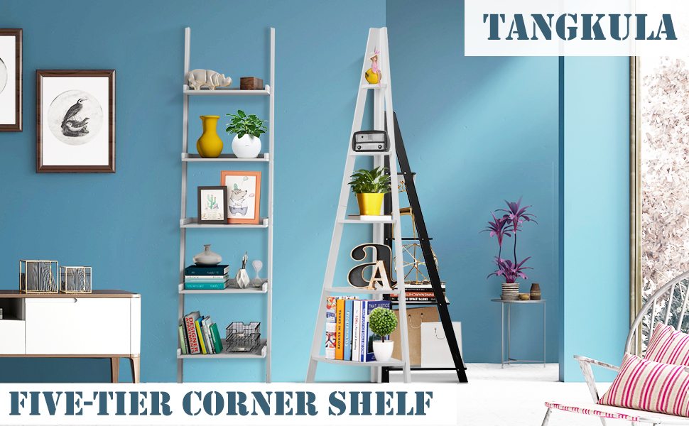 Corner Ladder Shelf,