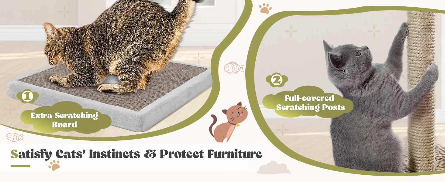 Tall Cat Tree for Indoor Cats