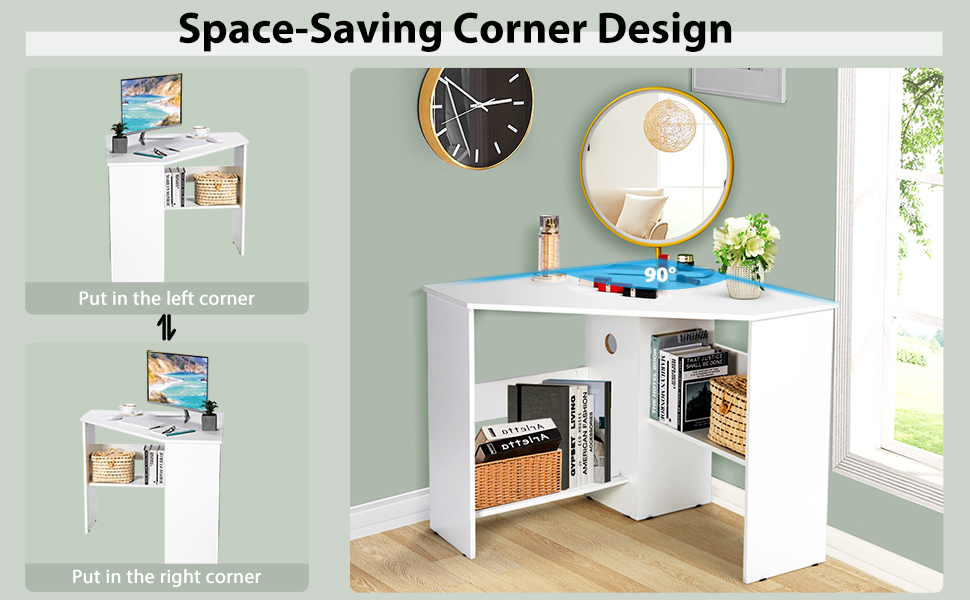 corner desk small space