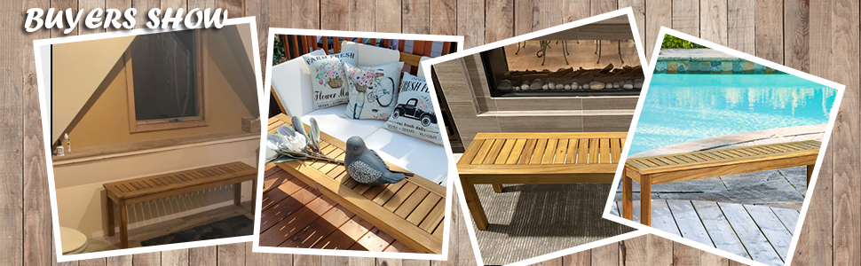 wood bench for park