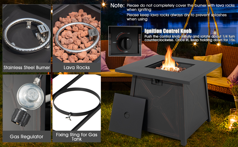 Propane Gas Fire Table