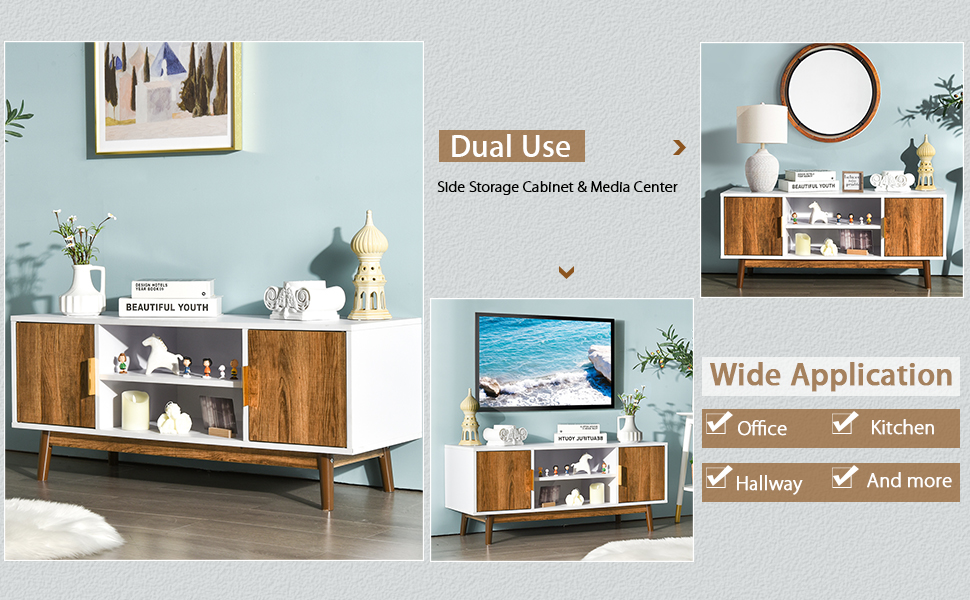 2 Door TV Stand for living room