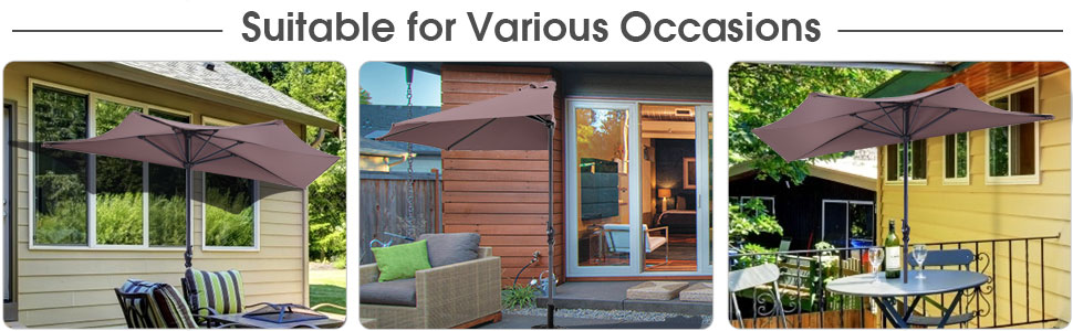 half round patio umbrella