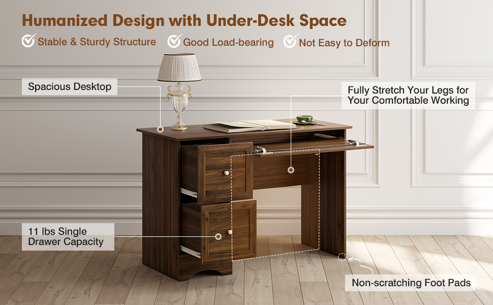 desk with storage