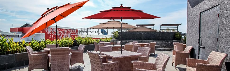 3 tier patio umbrella