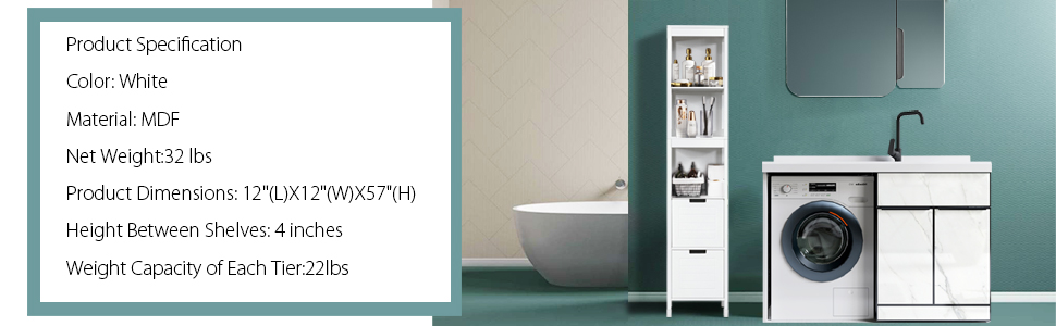 tall bathroom storage cabinet