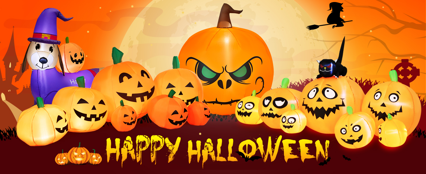 halloween inflatable pumpkins