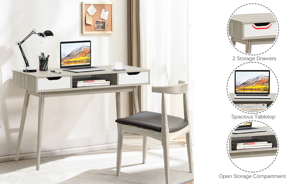 computer desk with drawer