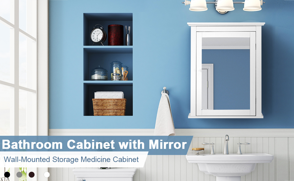 Bathroom Cabinet with Mirror