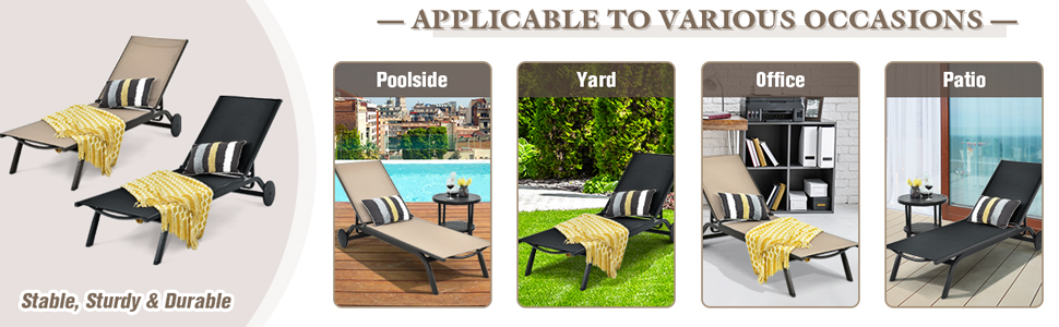 poolside chaise outdoor