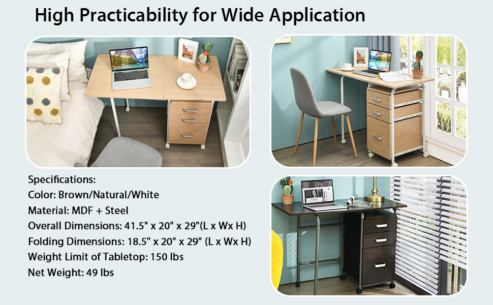 desk with storage