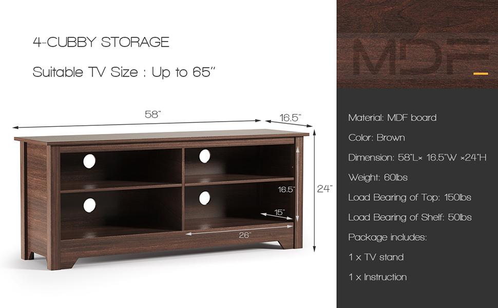 Wood Universal TV Stand