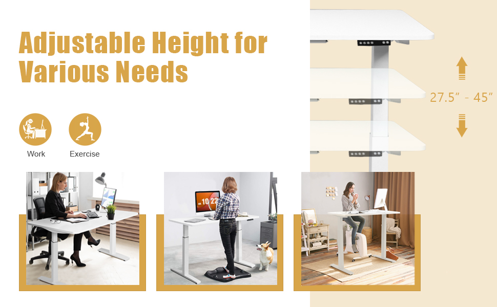height adjustable desk