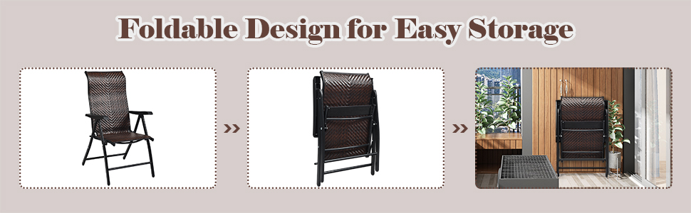 folding wicker chairs