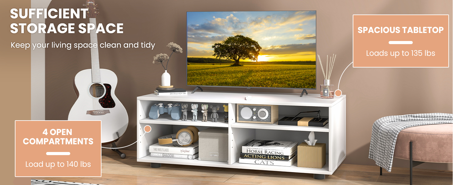 4 Cubby TV Stand
