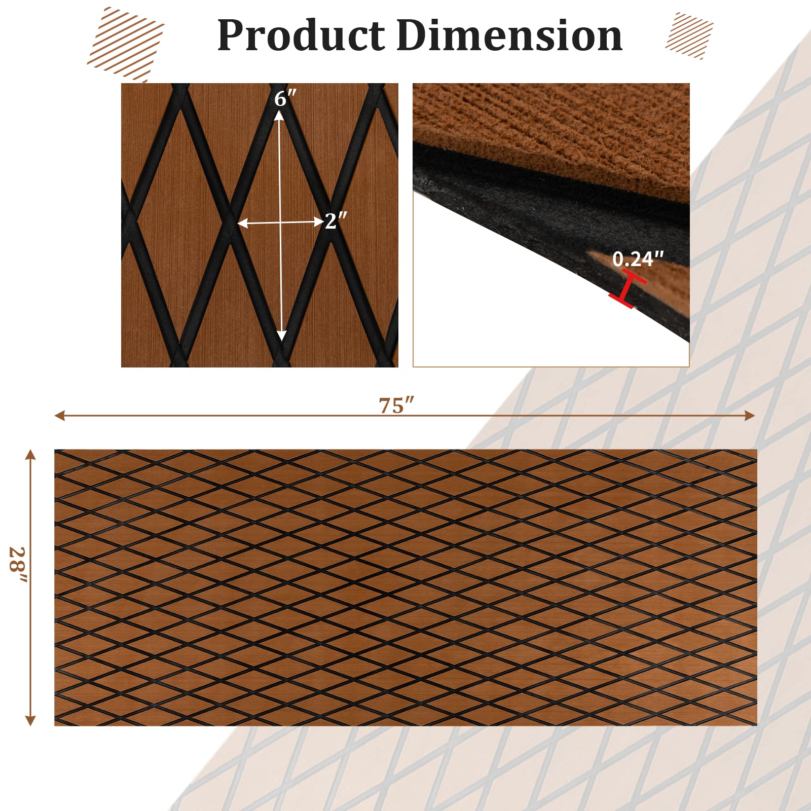 EVA Foam Boat Decking Sheet