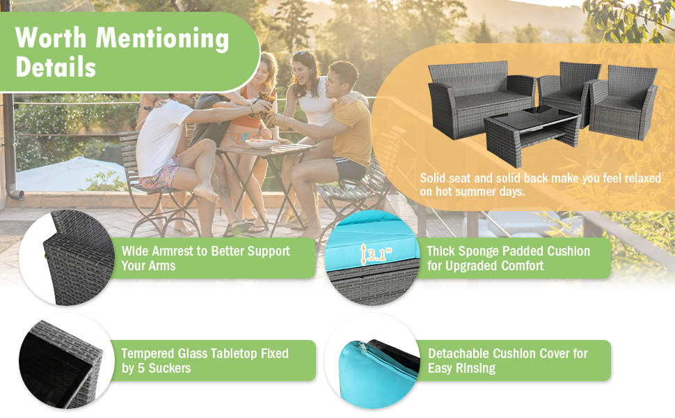 lawn furniture for 4