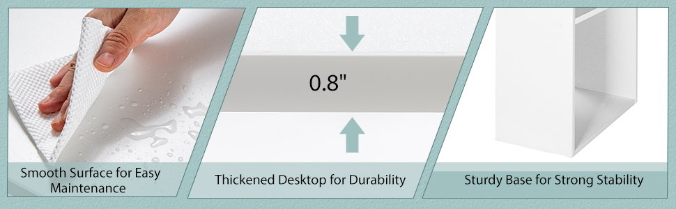 Writing Study Desk with Storage Shelves & CPU Stand
